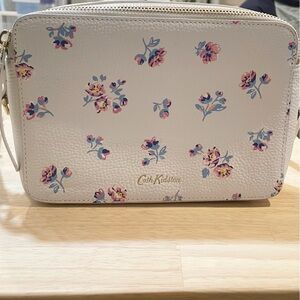 Cath Kidston Cream ditzy Floral leather camera crossbody bag
